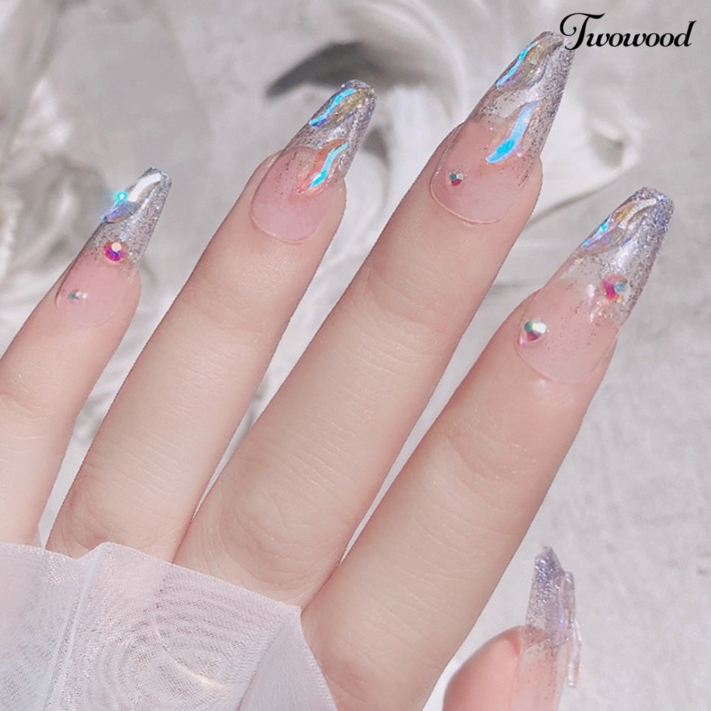 1 Kotak Ornamen Efek Visual Dapat Dilepas Untuk Dekorasi Nail Art