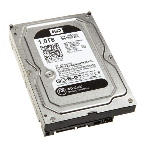 Harddisk WDC 1TB SATA3 64MB - Black Ver-2 - WD1003FZEX - Garansi 5 Th