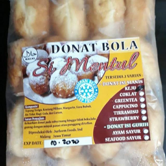 

Donat bola isi keju