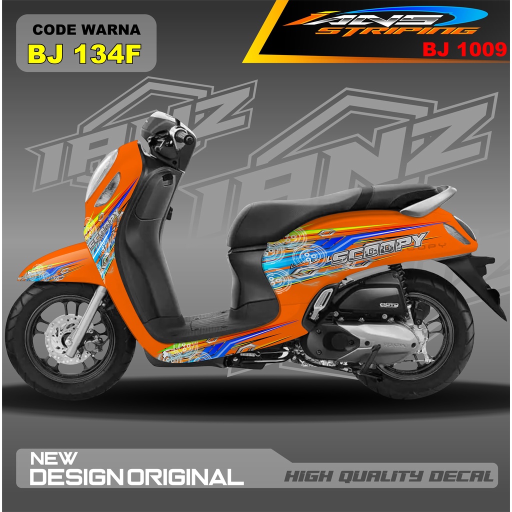 DECAL STIKER MOTOR SCOOPY FULL BODY / STICKER VARIASI SCOOPY TERBARU  / STICKER SCOOPY