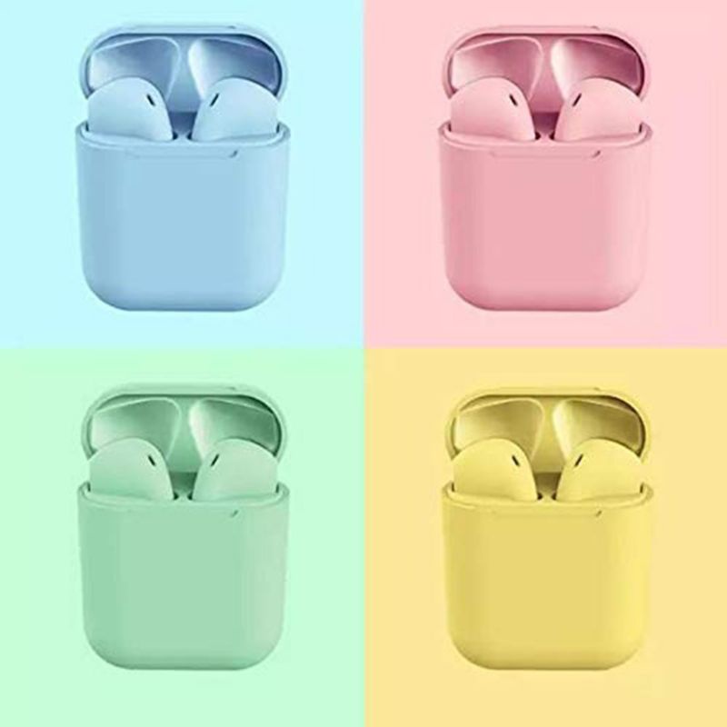 NEW HEADSET BLUETOOTH TWS INPODS I12 MACARON INPODS12 EARPHONE BLUETOOTH 5.0 WARNA