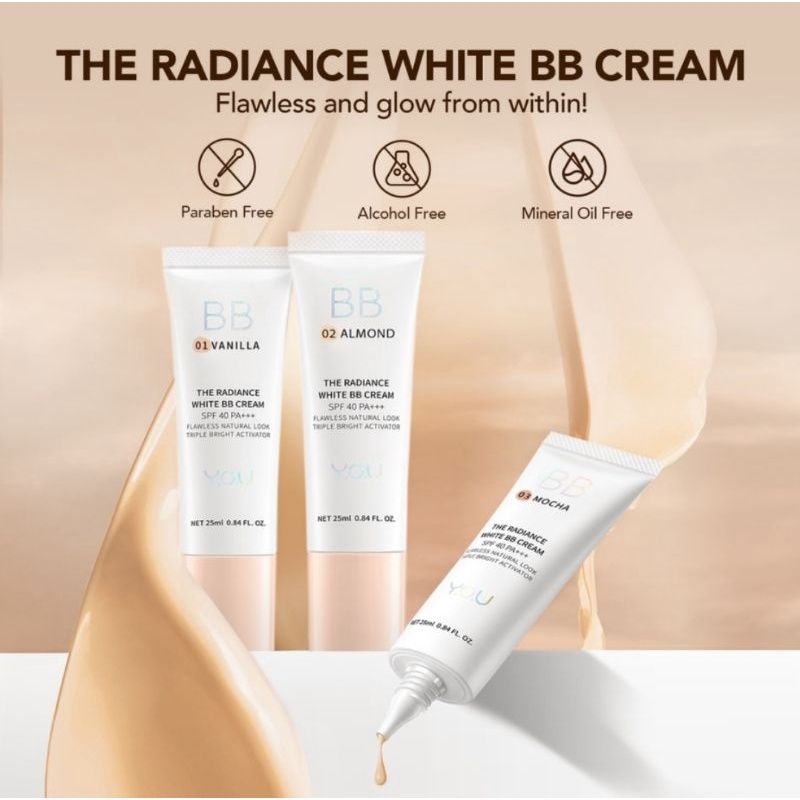 You The Radiance White BB Cream SPF 40 PA+++ 25ML