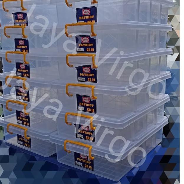 FT-48>> Box Patriot SHINPO / box container sekat 4 bening / bok sekat besar
