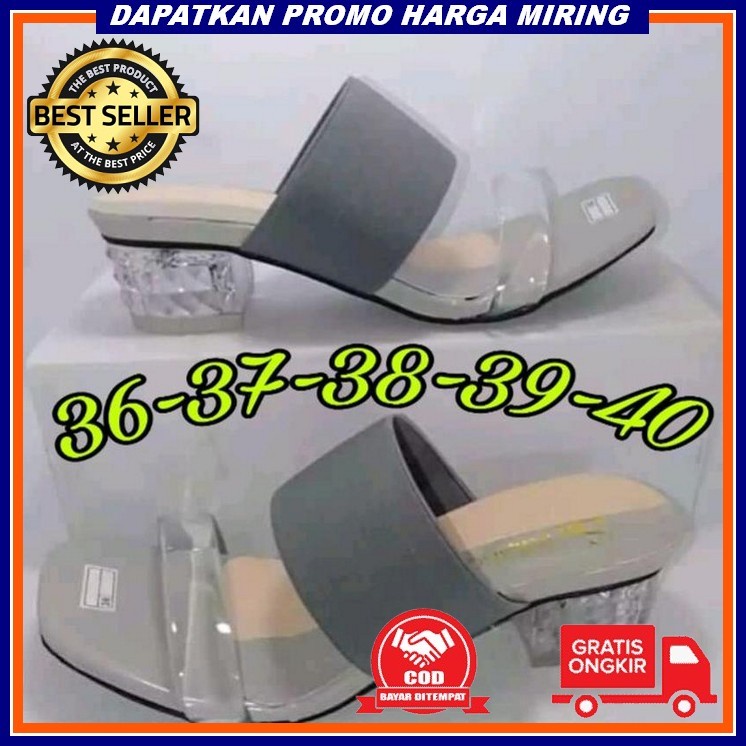 At 13 High Heels Zara Hak Kaca Ban Tiga Sintetis Heels Wanita Kekinian Sendal Hils Hak Tahu Hels Kac