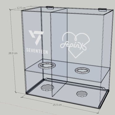 Lightstick SEVENTEEN Versi 2 x Lightstick APINK Versi 2 / Box Lightstick Akrilik