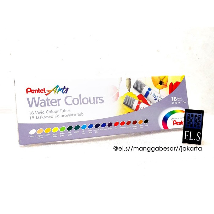 

Berkualitas Pentel Water Color 18 Warna ( Cat Air ) Berkualitas