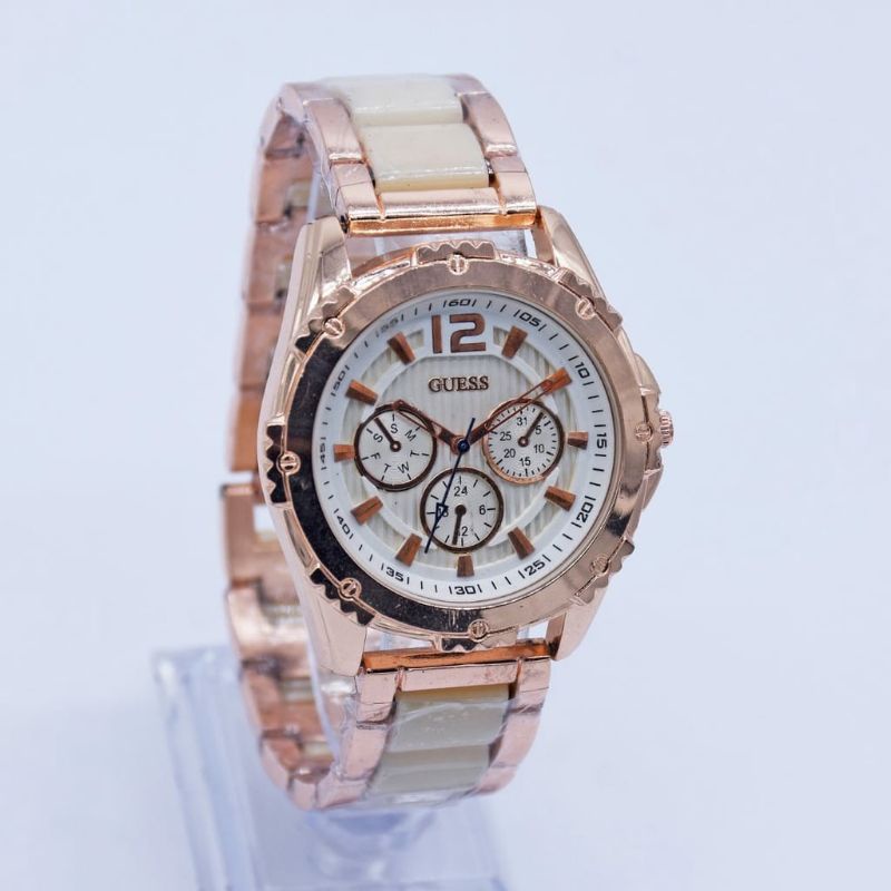 Jam Tangan Guess Fashion Rantai Pria Wanita Terlaris Kasual Big Sale Bisa COD