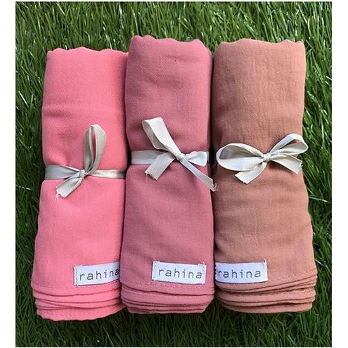 Pasmina Kulit Jeruk/ Pashmina Shawl Cotton Import Jilbab Kerudung Phasmina / Katun Rahina Tokomodeu