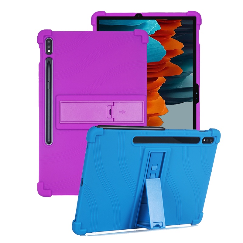 Casing Silikon Samsung Galaxy Tab S7 FE S8 Plus S8 + S7 + 12.4 &quot;SM-X800 SM-X806 SM-T730 SM-T733 SM-T736B SM-T670 SM-T736B