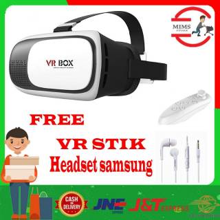 [Paket Hemat] VR BOX / Virtual Reality Generasi 2 + VR STICK BLUETOOTH + Headset