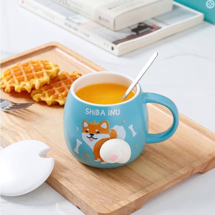 Gift Box Mug Keramik Import Authentic BB-9005 / Set Mug Keramik Motif hewan Face Unik &amp; Lucu - YOSINOGAWA