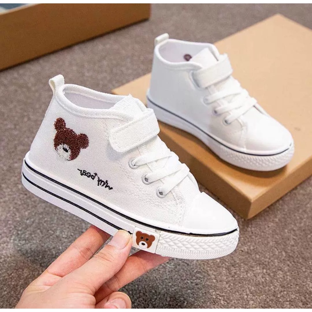 JESSY_SEPATU SNEAKERS HIGHWAITS ANAK LAKI2 DAN PEREMPUAN VELCRO AS176