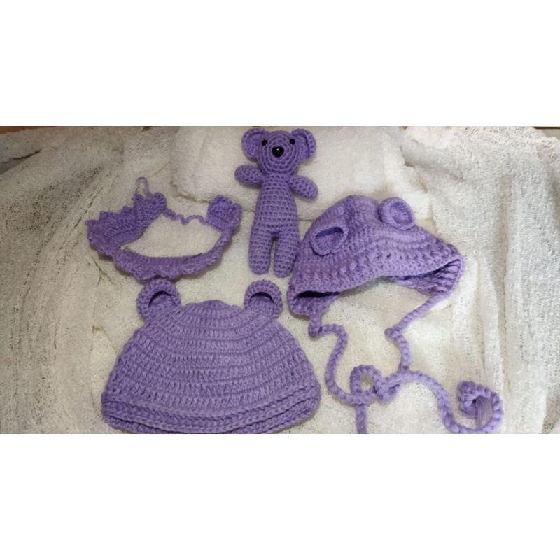 Topi Kupluk Rajut Casual Handmade kupluk Bonnet Ruffle Topi Bonet Bayi Rajut Anak Bonnet Newborn