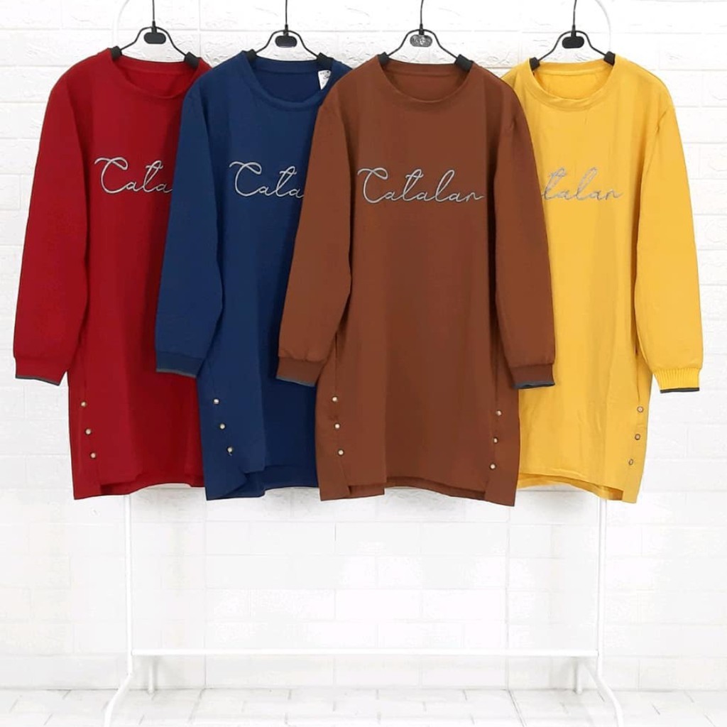 Tunik Import Babyterry Premium Bordir Asli Cantik Catalar