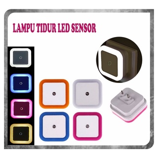 Lampu Tidur Kotak LED Sensor Cahaya / Sleep Mini Lamp Dekorasi Hias