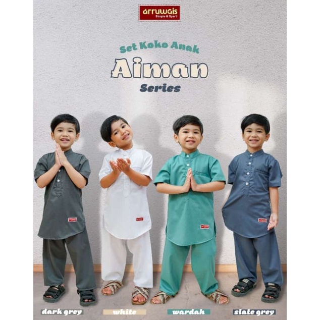 Koko aiman series // Koko anak set celana