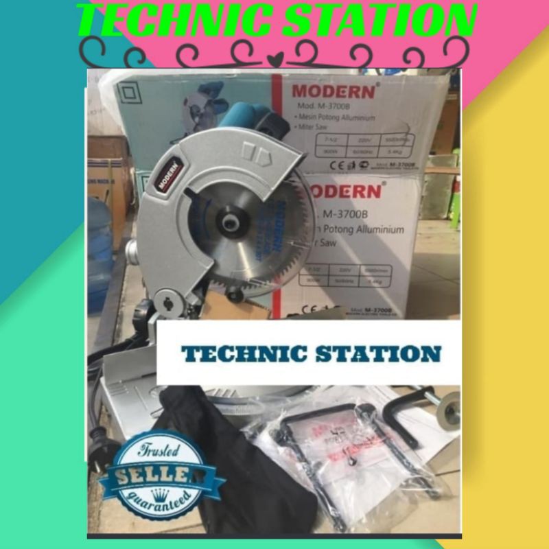 Mesin Potong Alumunium,Kayu/Miter Miter Saw 7"Modern M-3700B