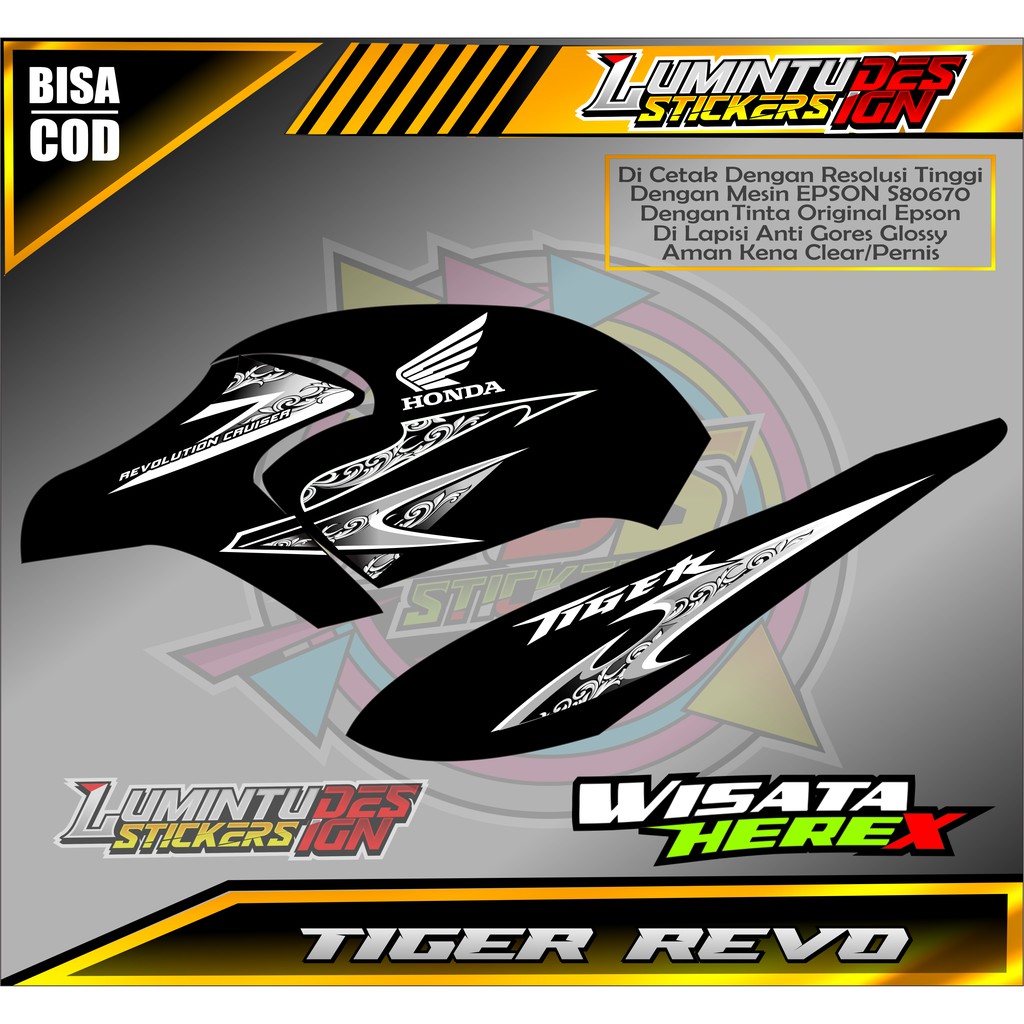 Striping Variasi Tiger Revo Desain Batik