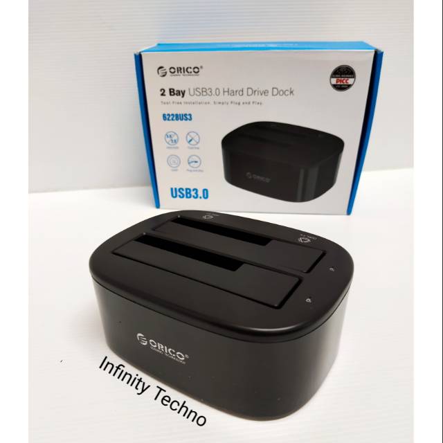 USB3.0 Hard Drive Dock 2 Bay 6228US3 ORICO