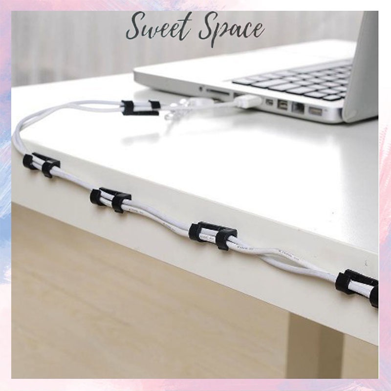 KLIP KABEL CHARGER HP 1 PACK ISI 20PCS / CABLE ORGANIZER [SWEETSPACE]