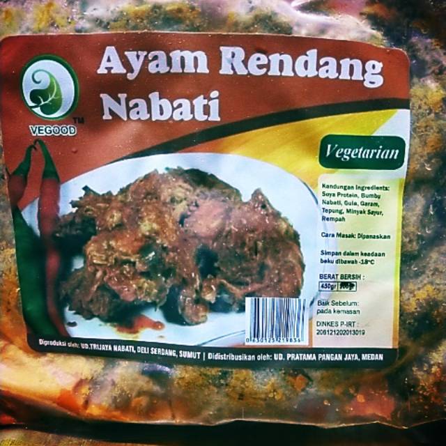 

Vegood Ayam Rendang Nabati Vegetarian siap saji.