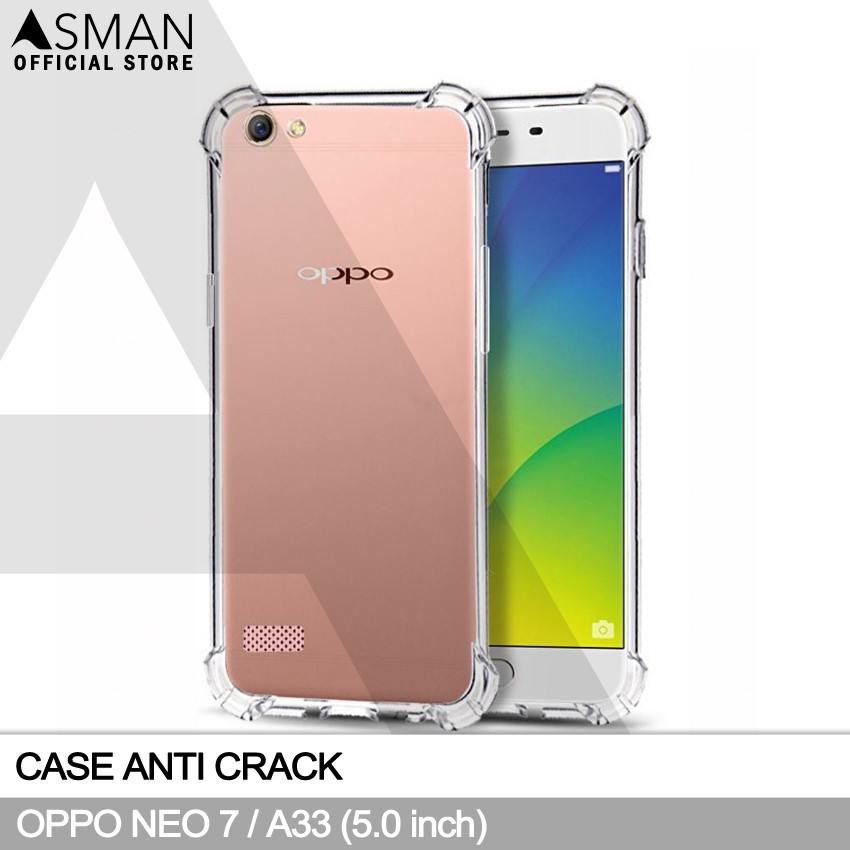 Anti Crack OPPO Neo 7 / A33 (5.0&quot;) | Soft Case Anti Bentur  - Clear