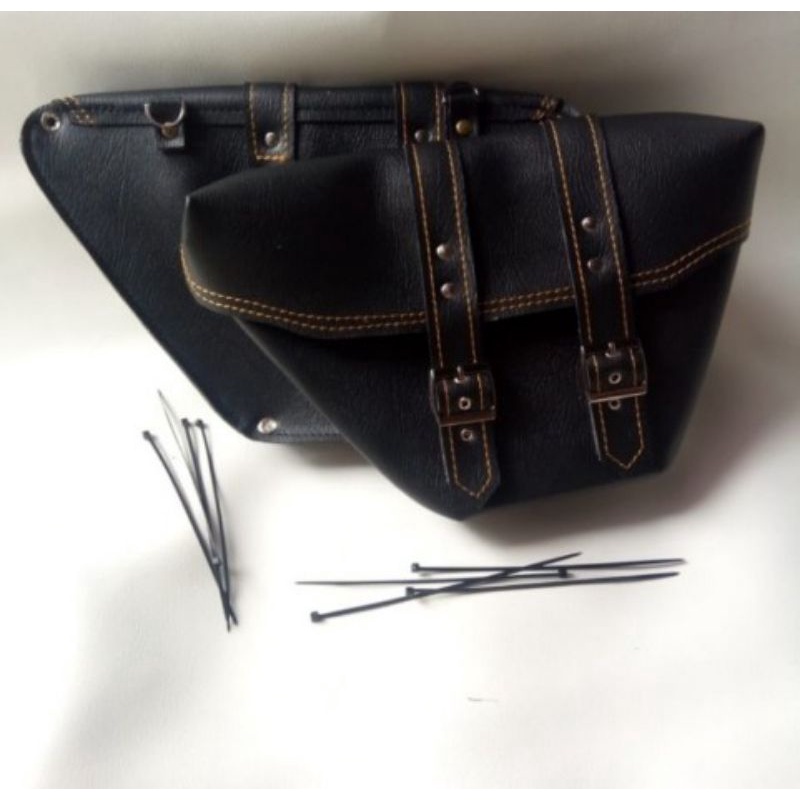 tas motor side bag samping motor custom japstyle cafaracer. klasik