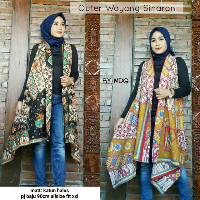 OUTER MOTIF BATIK LONG OUTER BATIK OUTER MODERN MOTIF BATIK