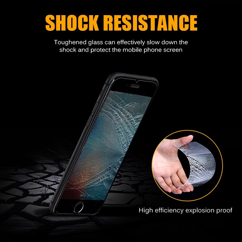 Pelindung Layar Tempered Glass dengan Model Anti-Spy untuk iPhone 6 / 6S / 7 Plus / 5 / 5S / SE