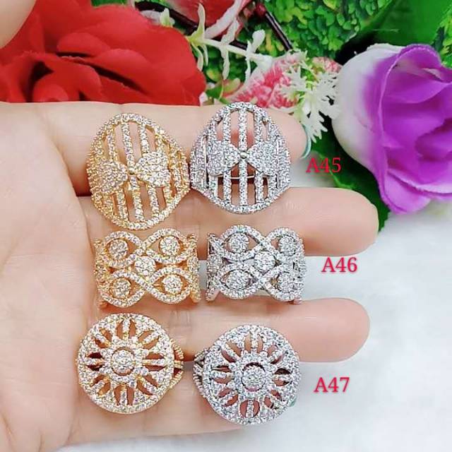 Cincin full permata A 45-47