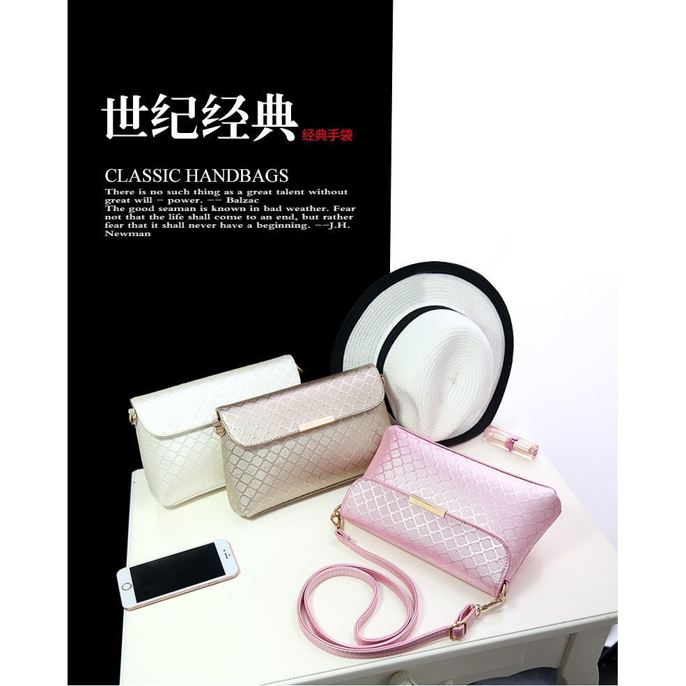 Megamen88 Korean Trendy Bag Tas Selempang Wanita Hand Carry Bag M372