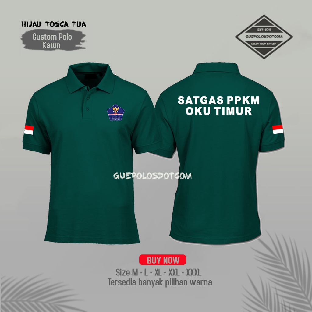 Poloshirt kaos baju satgas covid ppkm desa - Baju kaos SATGAS PPKM - POLOSHIRT PPKM SATGAS COVID