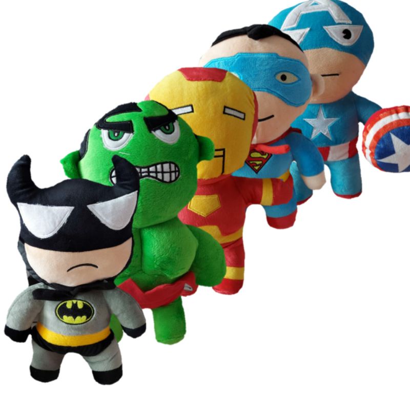 Boneka Superhero Avengers Batman Captain America Hulk Iron Man Spiderman Yelvo