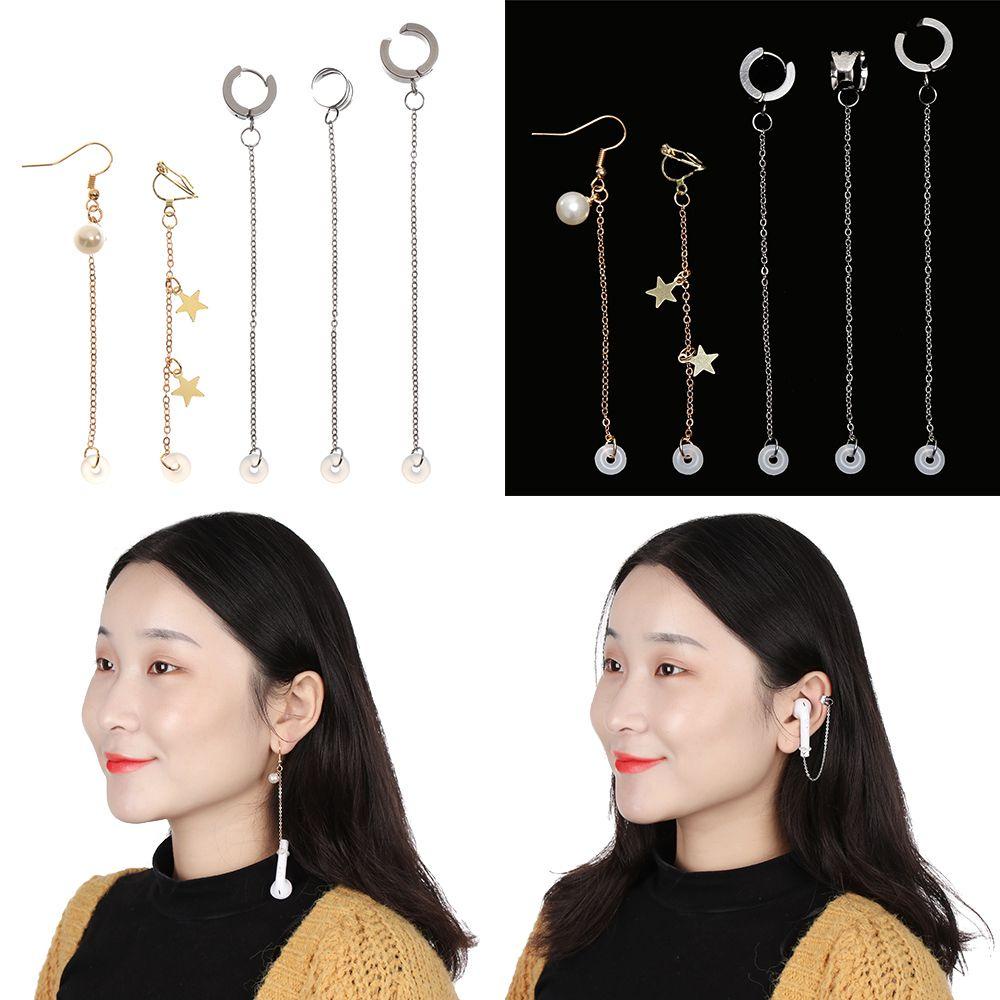 TOP Anting Anti Rontok Creative Earphone Holders Pelindung Earphone Kait Pas Aman Untuk Apple AirPods