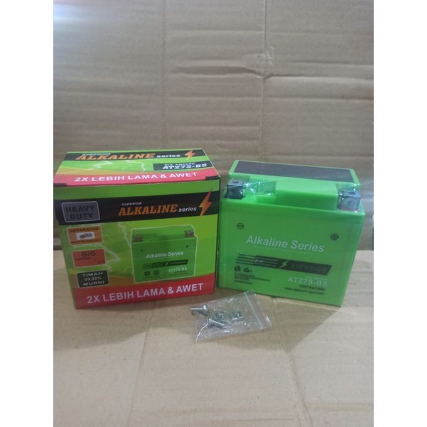 Aki Sepeda Motor Alkaline ATZ7S-BS 7ampere satria fu
