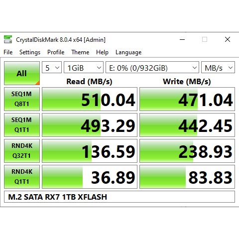 SSD M2 SATA / M.2 SATA / M2SATA 1TB RX7 RESMI (GARANSI 3 TAHUN)