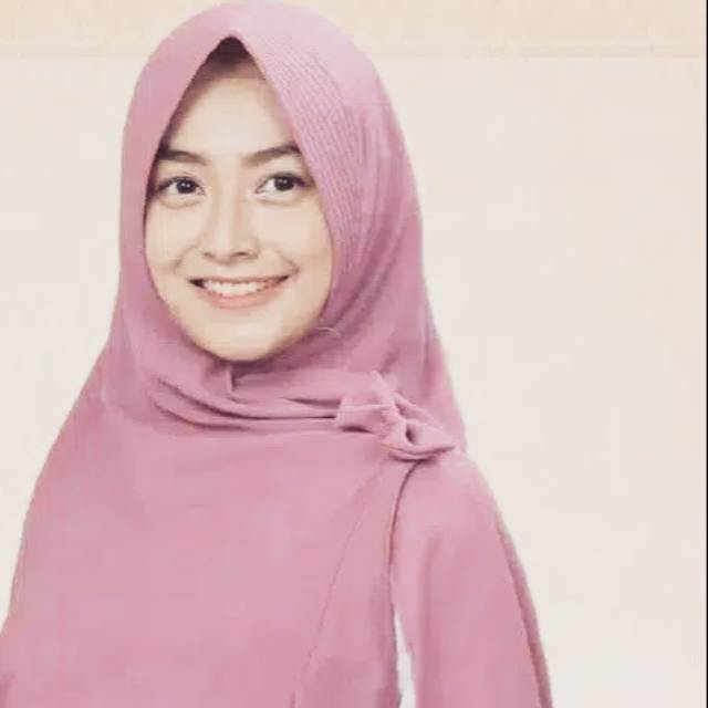 Khimar simple pet belah pita