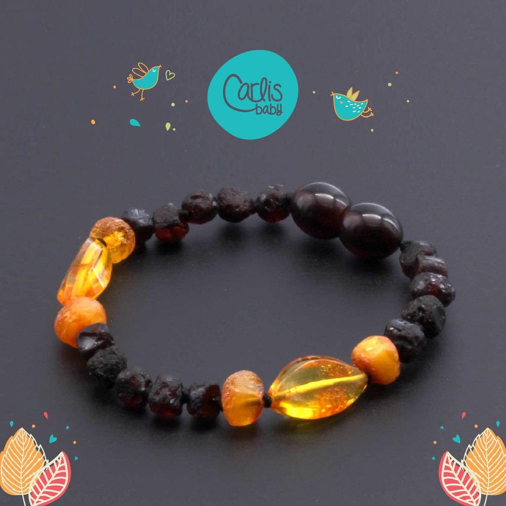 CE137 Gelang Amber Tumbuh Gigi Bayi By Carlis Baby