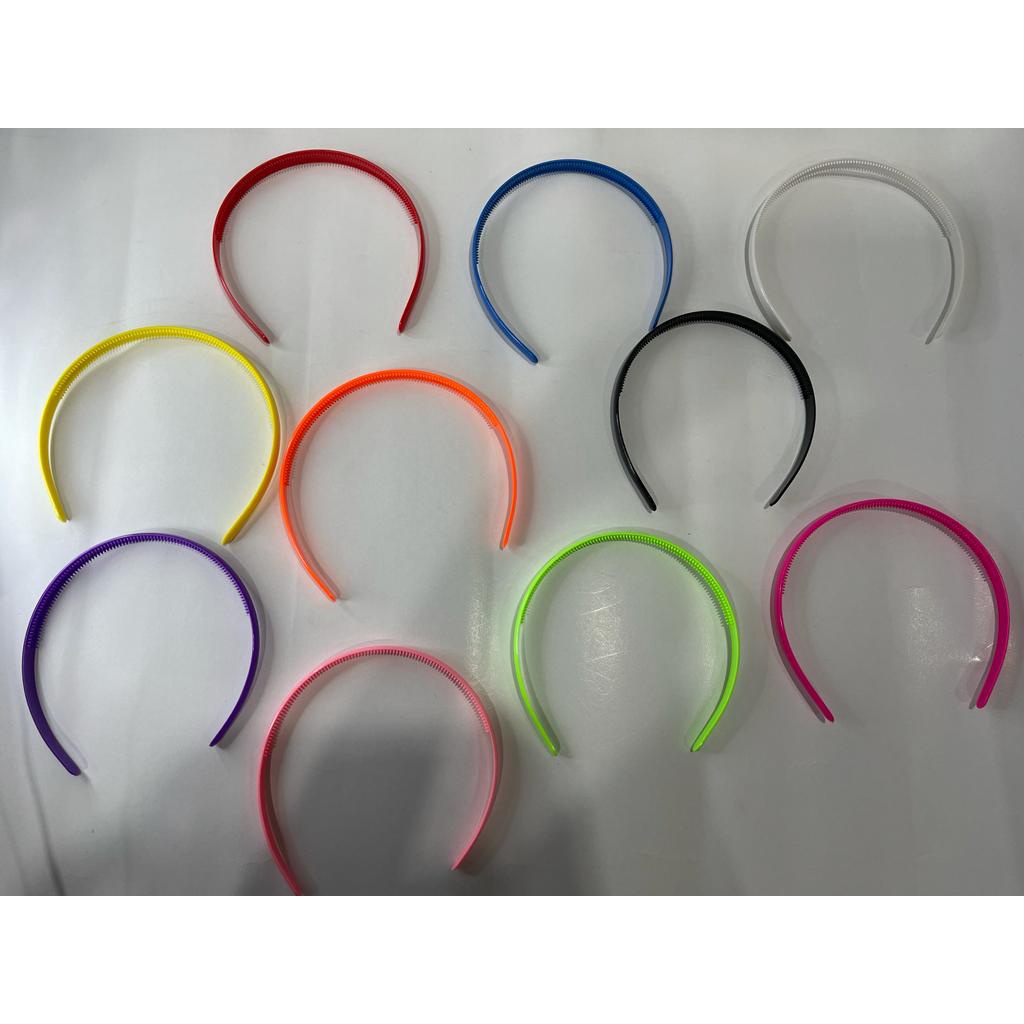 bandowarna/ warna / bando plastik warna/ bando rambut / 2pcs random