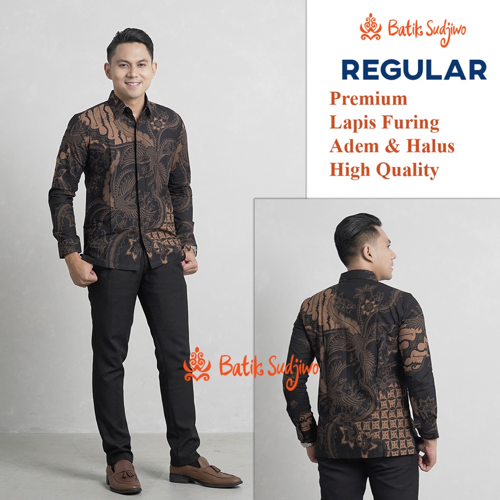 Atasan Kemeja Batik Pria Slimfit 1083