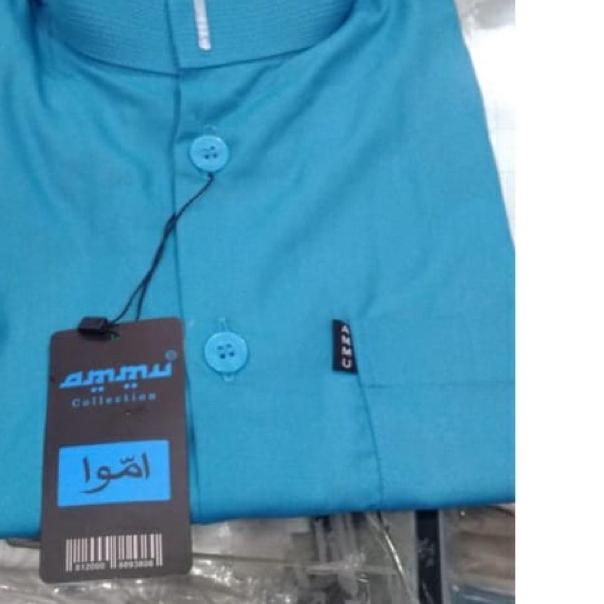 Baju Koko AMMU Warna Biru Tosca