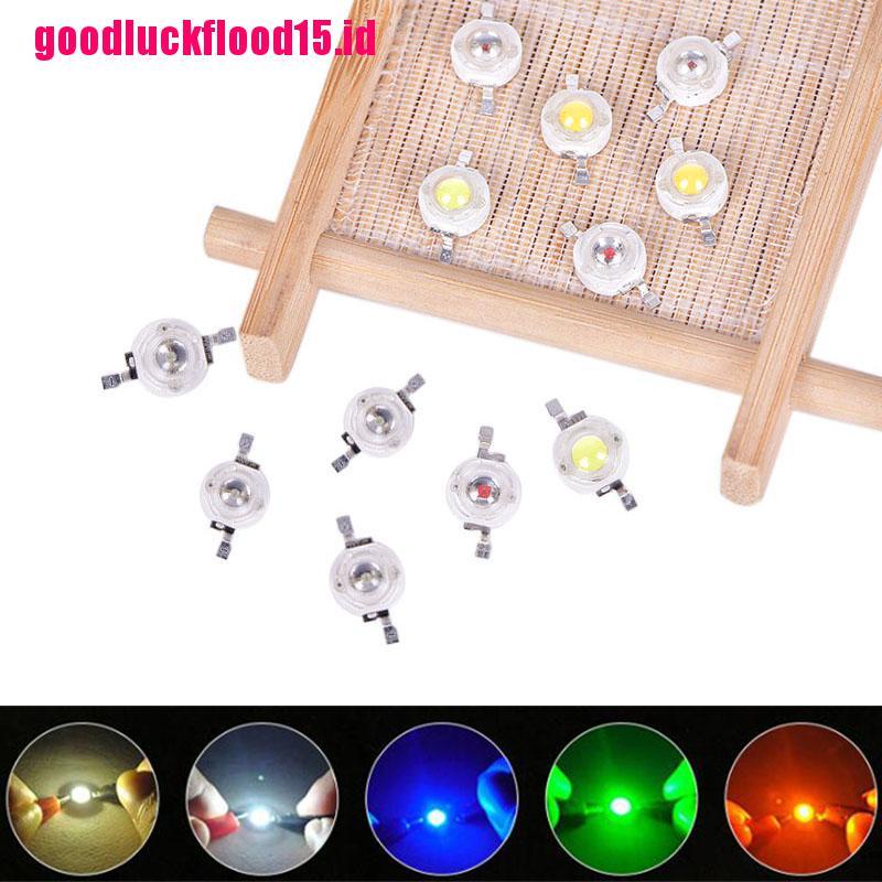 {LUCKID}10pcs 1W High-Power Led Lamp Highlighting Lights Bead High-Power Lamp Bead