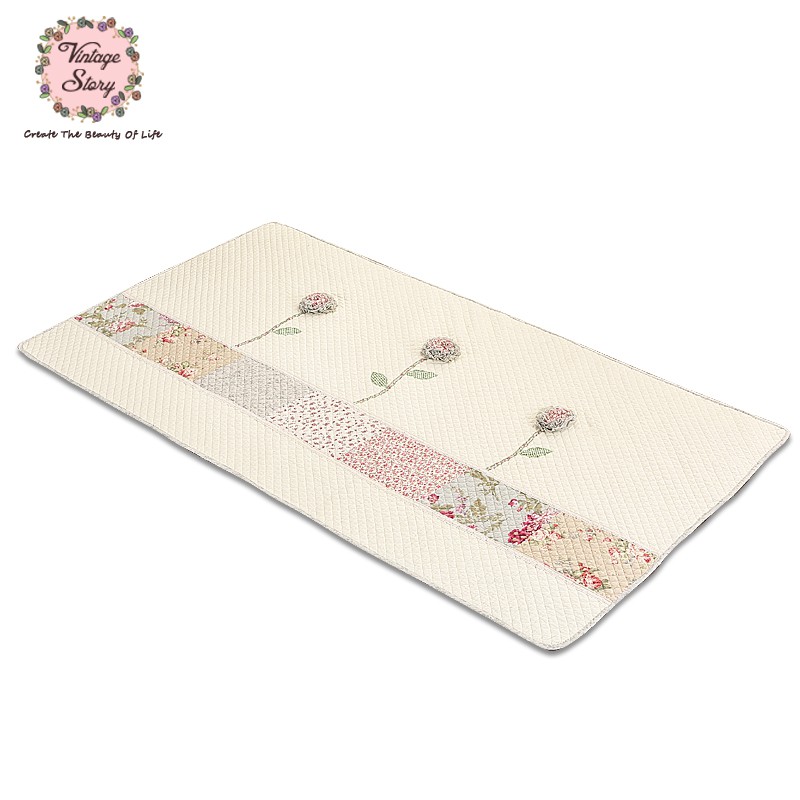 Adda Home - Shabby Karpet Antislip Patchwork Desain Korea 90x150cm - P2