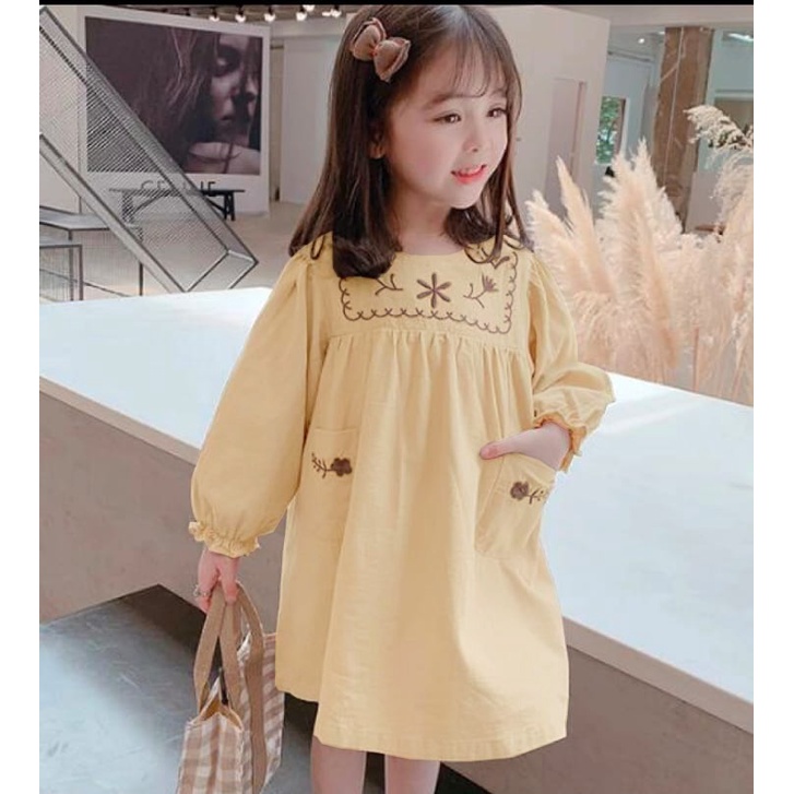 KALILA SAHNA Dress Baju Anak Perempuan Umur 2 - 6 Tahun / Bahan Katun