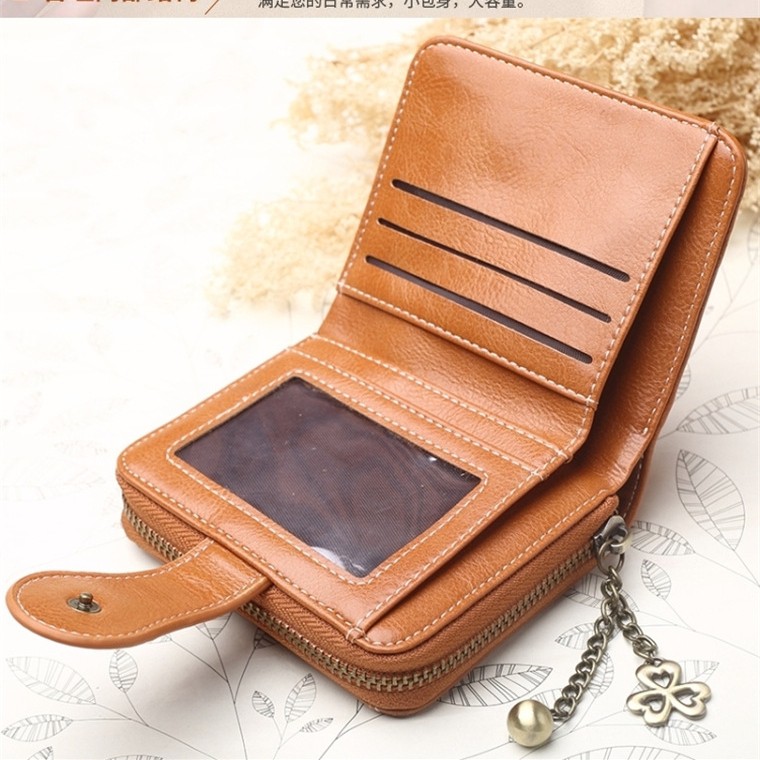 DOMPET LIPAT KECIL MARE WA044B7 PESTA KULIT COKLAT PREMIUM FASHION KOREA IMPORT BRANDED MURAH ABG