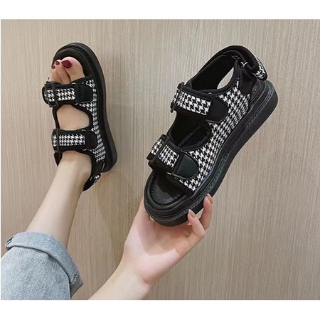 flt-1230 sandal flat wanita import fashion sandal slip on cantik terkiniian terlaris best selleraid 0321 fashion wanitaa terbaikk