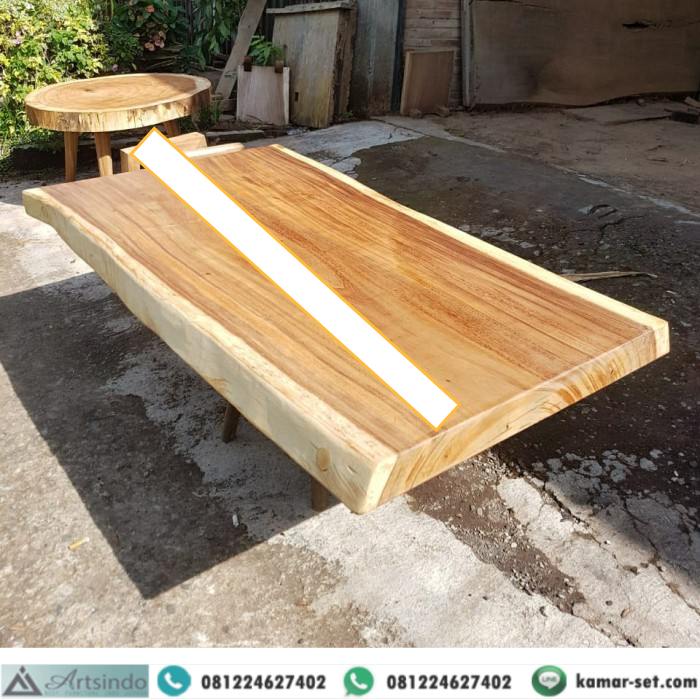 Papan Kayu Trembesi Kecil Solid Papan saja