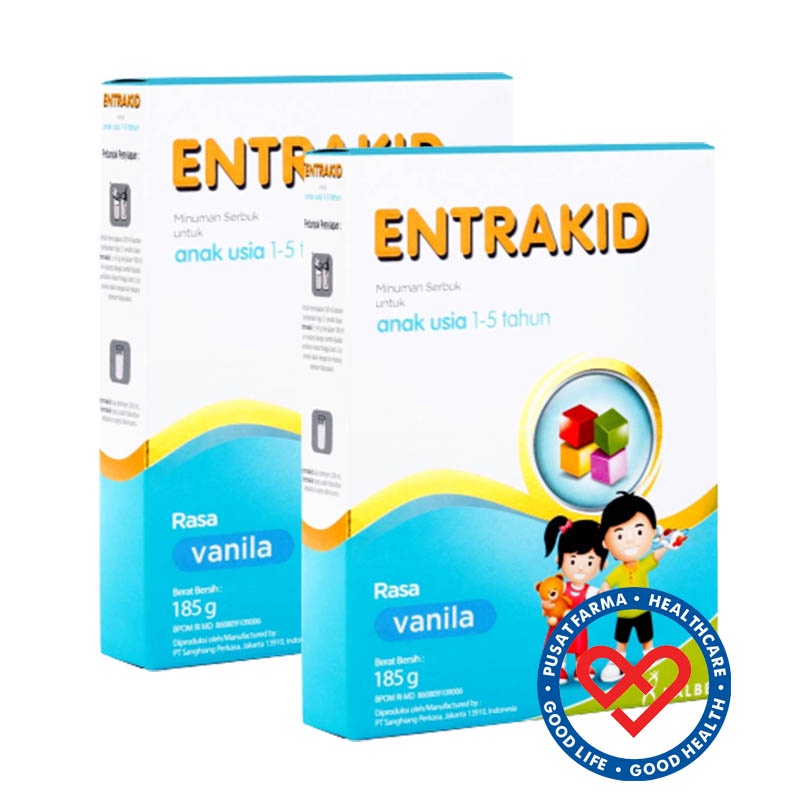 

Kalbe Entrakid Vanila 185 gr Susu Penambah Berat Badan Anak - 2 Box