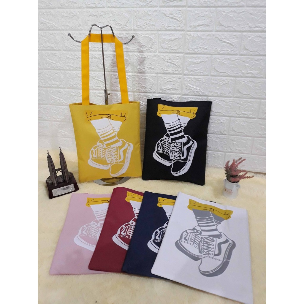 MJS 492 - Totabag wanita motif shoes terlaris / tas tote wanita baru