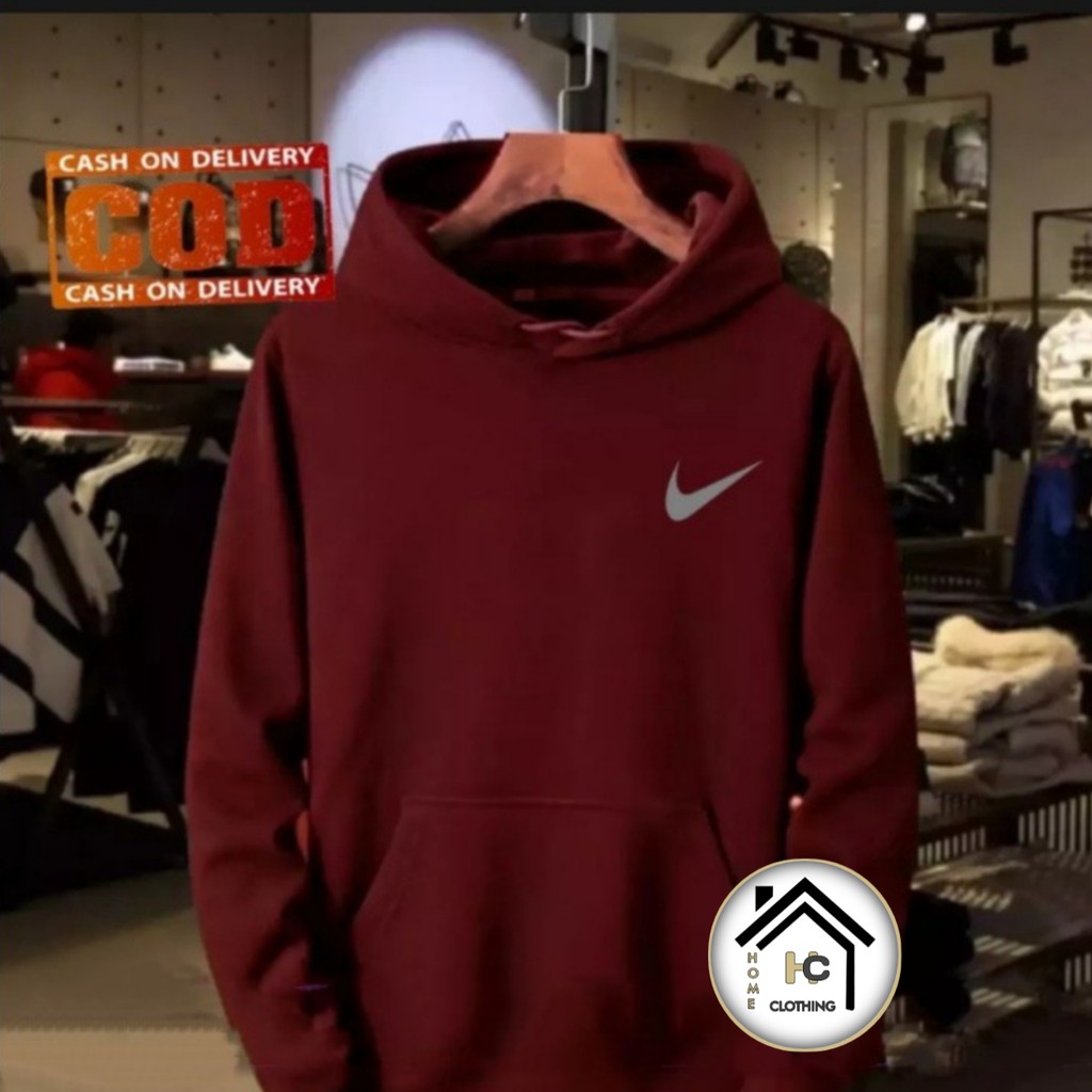 BRAVO CLOTHING Jaket Hoodie_Nike_FLY_ Hoodie_Distro_Sport_Lari Logo Gray Keren Terbaru 100% Catton M